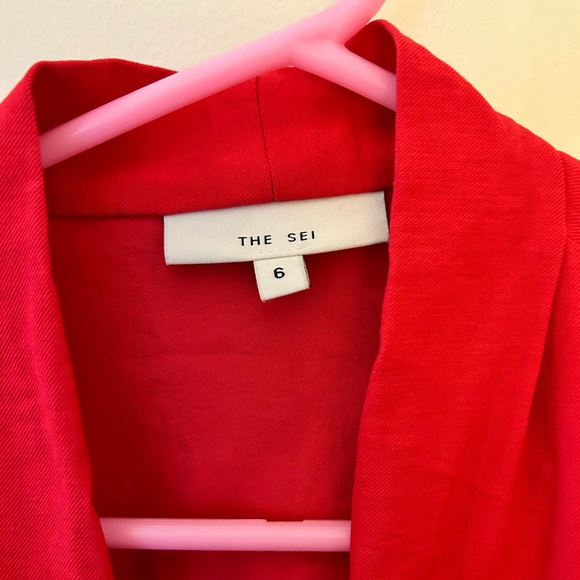 The Sei Tie Front Viscose Blouse Size 6 - Picture 2 of 6